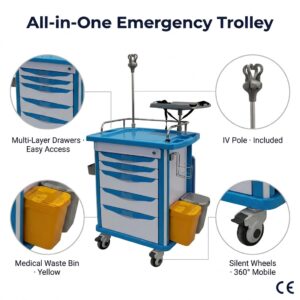 Medical Trolley with Drawers