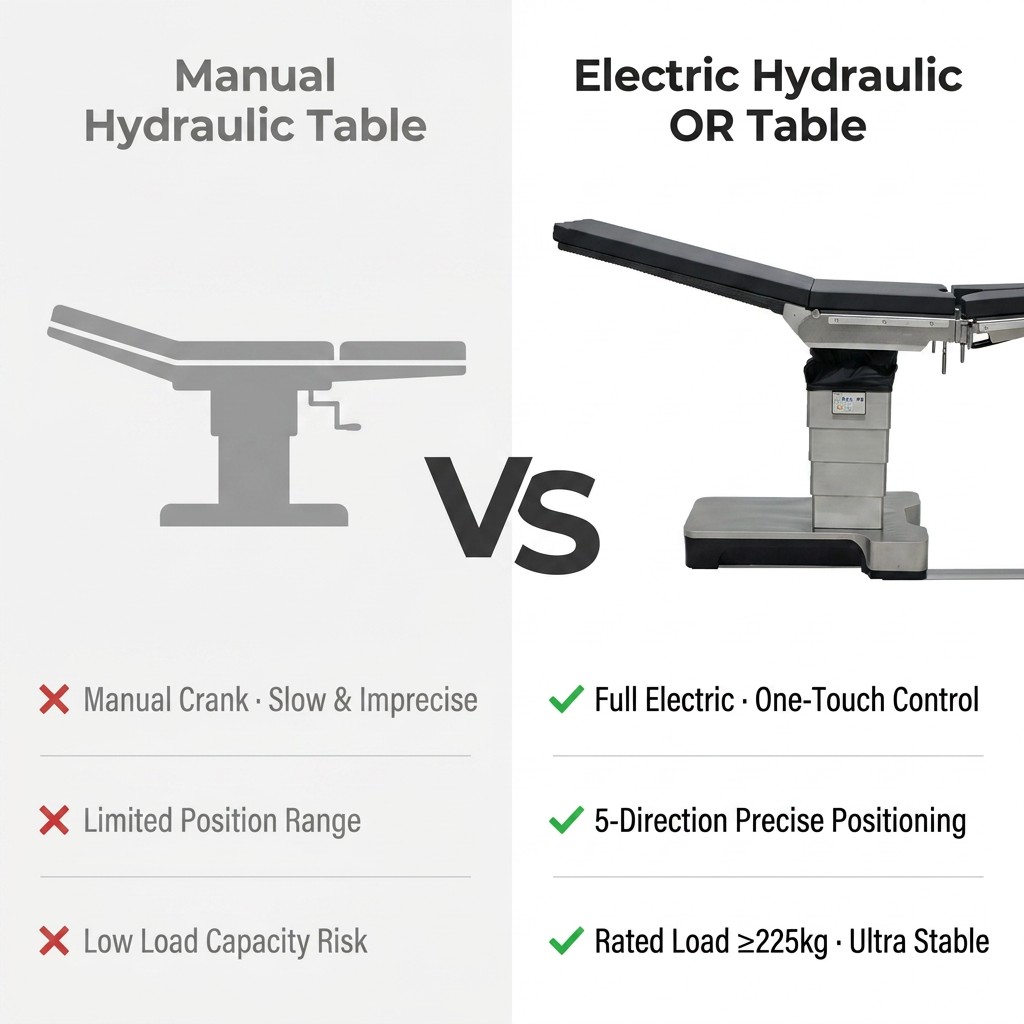Operating Table with Built-in Battery Orthopedic Operating Table