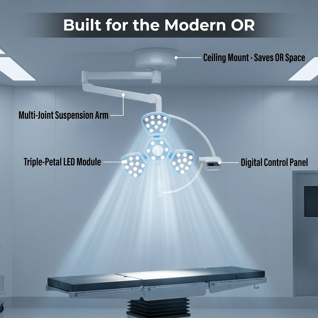 Ceiling Mounted Operating Lamp Ceiling Surgical Light