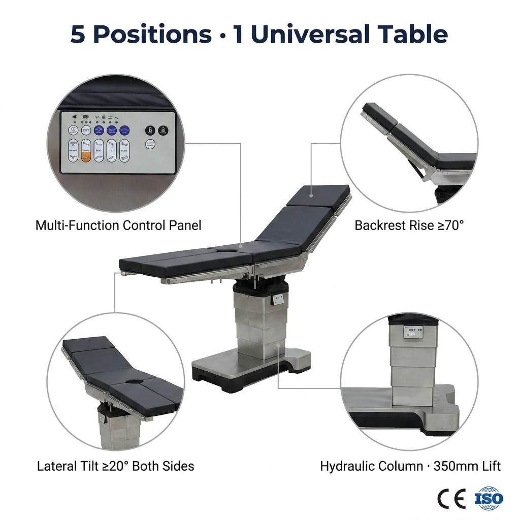 Spine Surgery Table Neurosurgery OT Bed
