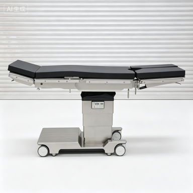 CH-DY8300 Multifunctional Electric Hydraulic Surgical Operating Table, 304 Stainless Steel X-Ray Translatable Operating Bed with Dual Controllers for Hospital Operation Room