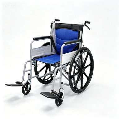 Hospital Standard Foldable Manual Wheelchair, Self-propelled Mobility Wheel Chair for Elderly Patient Rehabilitation Home Care