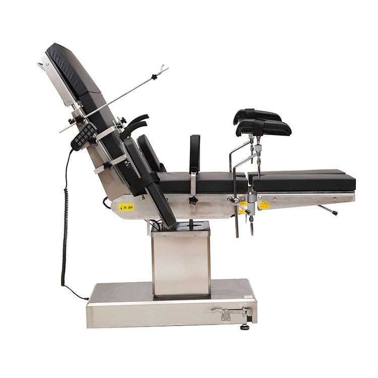 CH-T200 Electric Operating Table with 5 Electric Controls & Longitudinal Translation, X-ray Transparent Surgical Table CE ISO Certified for Multi-Department Surgery