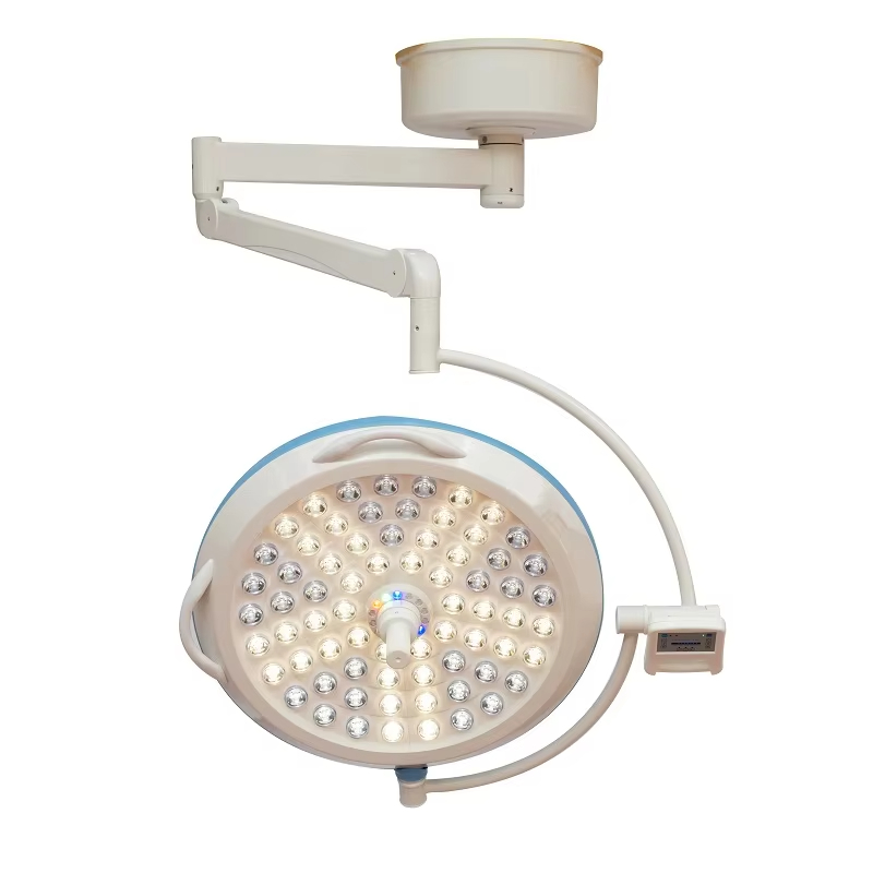 CHGLED700/500 Dual Dome LED Shadowless Surgical Light, OSRAM Cold Light Operating Lamp with One-Touch Endoscopic Mode, Screw-Free ABS Modular Laminar Flow Lamp for Operating Room