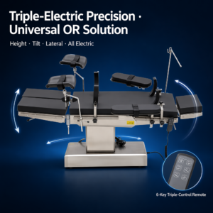lectric Surgical Table with Trendelenburg & Lateral Tilt