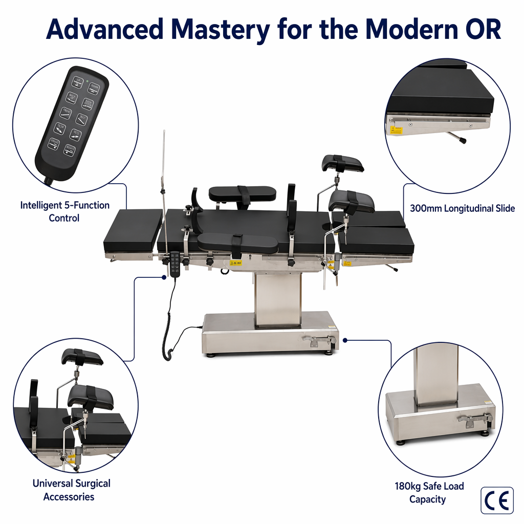 5 Function Electric Operating Table 5 Function Electric OT Table