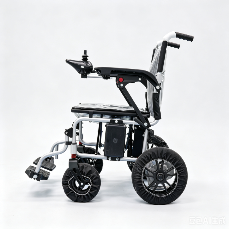 Lightweight Foldable Aluminum Alloy Electric Wheelchair Portable Power Mobility Scooter with Intelligent Joystick for Elderly Disabled Travel Home Hospital Use