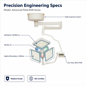 Deep Cavity Illumination Surgical Lamp