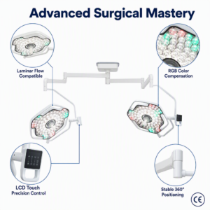 Double head surgical light