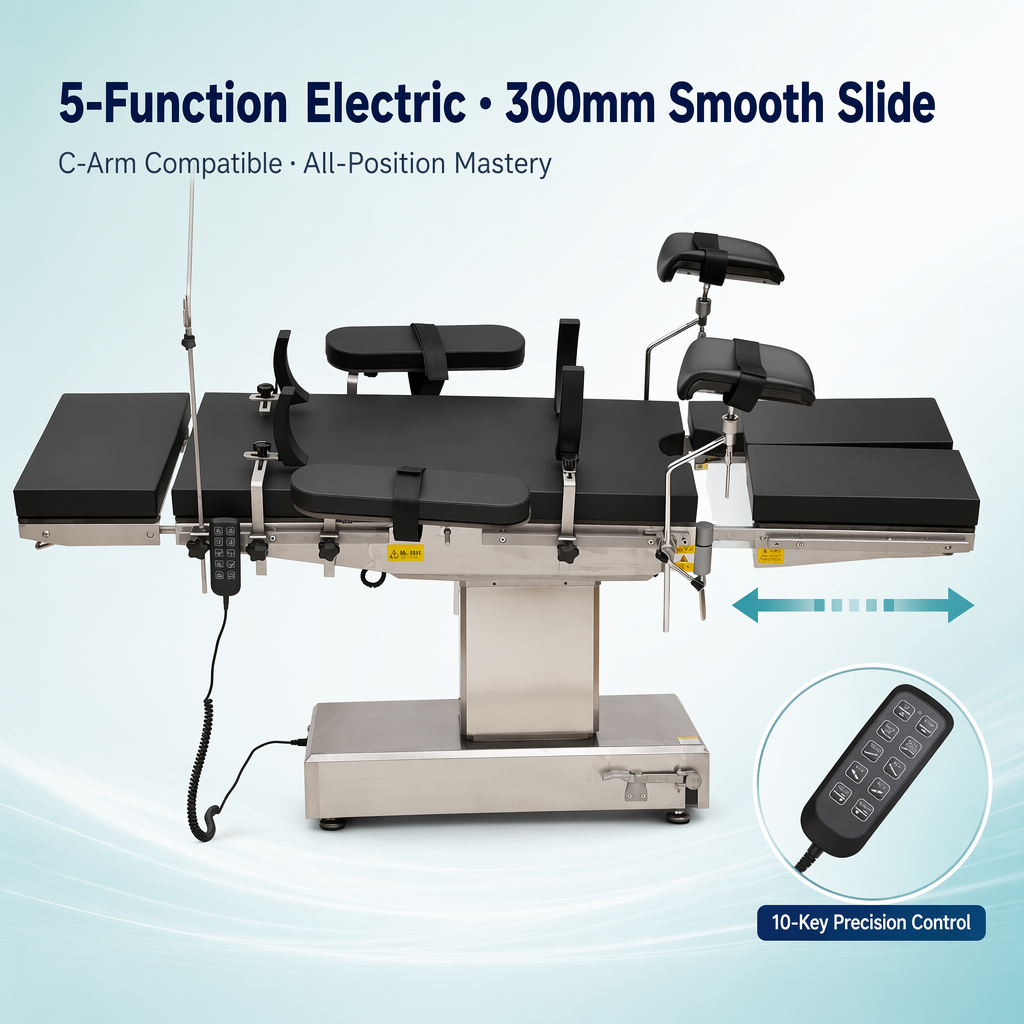 C-Arm Compatible Electric Surgical Table Radiolucent Operating Table