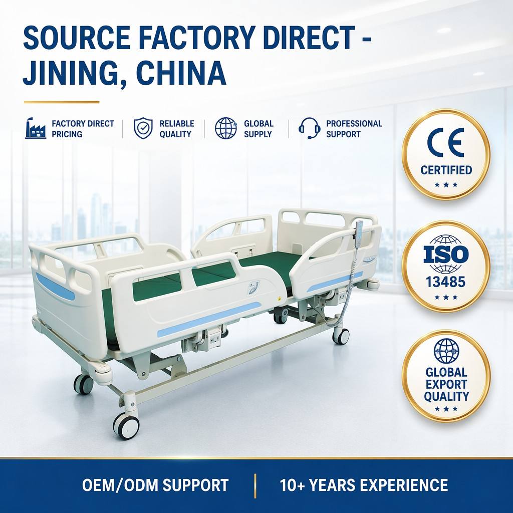 5 function electric bed manufacturer direct Multifunction medical bed.