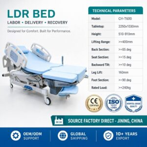 Electric obstetric operating table,