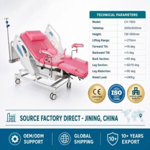 Electric obstetric operating table,